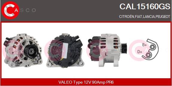 Casco CAL15160GS - Alternator www.autospares.lv