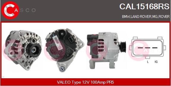 Casco CAL15168RS - Alternator www.autospares.lv