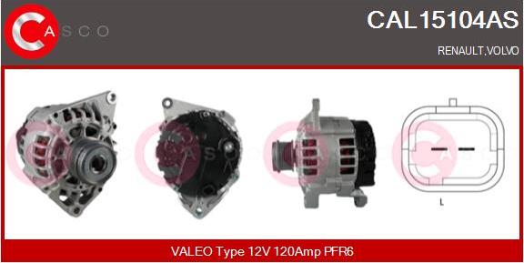 Casco CAL15104AS - Ģenerators autospares.lv