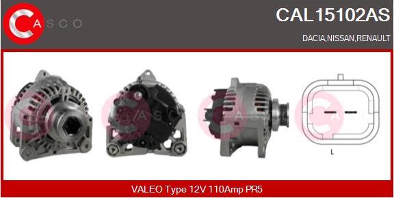 Casco CAL15102AS - Ģenerators autospares.lv