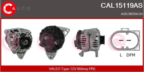 Casco CAL15119AS - Alternator www.autospares.lv