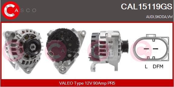 Casco CAL15119GS - Alternator www.autospares.lv