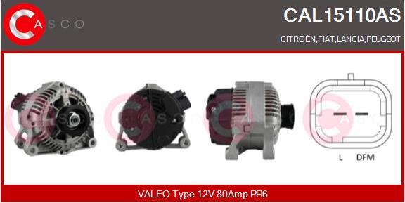 Casco CAL15110AS - Ģenerators www.autospares.lv