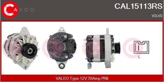 Casco CAL15113RS - Alternator www.autospares.lv