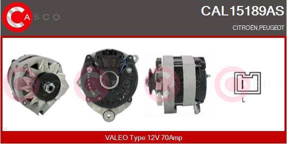 Casco CAL15189AS - Ģenerators www.autospares.lv