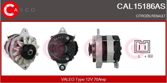 Casco CAL15186AS - Ģenerators autospares.lv