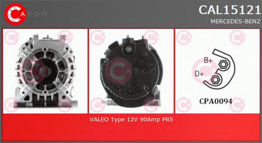 Casco CAL15121 - Ģenerators www.autospares.lv