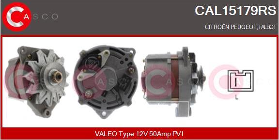 Casco CAL15179RS - Alternator www.autospares.lv