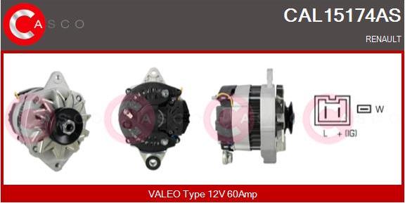 Casco CAL15174AS - Alternator www.autospares.lv