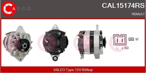 Casco CAL15174RS - Alternator www.autospares.lv