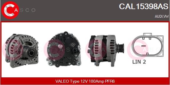 Casco CAL15398AS - Alternator www.autospares.lv