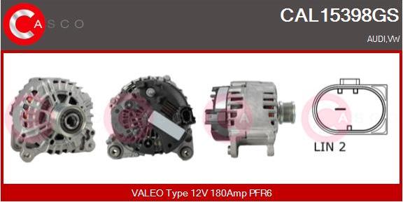 Casco CAL15398GS - Alternator www.autospares.lv