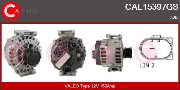 Casco CAL15397GS - Alternator www.autospares.lv