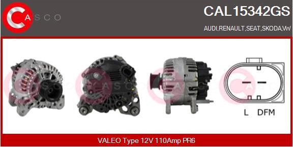 Casco CAL15342GS - Alternator www.autospares.lv