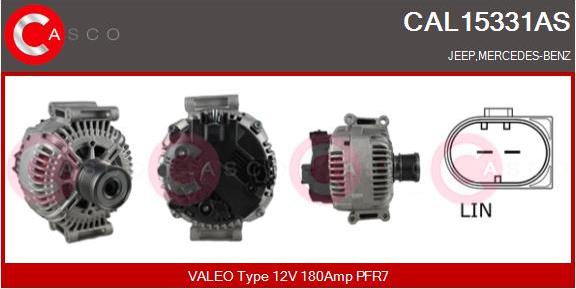 Casco CAL15331AS - Alternator www.autospares.lv