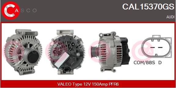 Casco CAL15370GS - Alternator www.autospares.lv