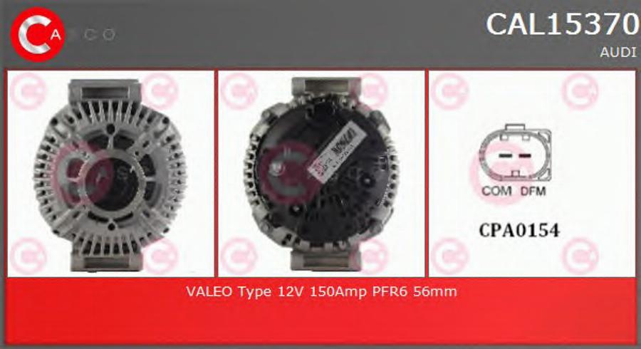 Casco CAL15370 - Alternator www.autospares.lv