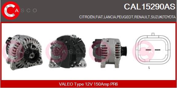 Casco CAL15290AS - Ģenerators www.autospares.lv