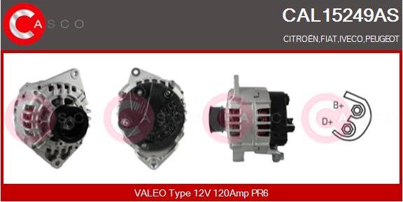 Casco CAL15249AS - Ģenerators autospares.lv