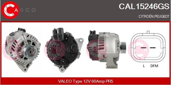 Casco CAL15246GS - Alternator www.autospares.lv