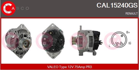 Casco CAL15240GS - Alternator www.autospares.lv