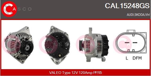 Casco CAL15248GS - Alternator www.autospares.lv