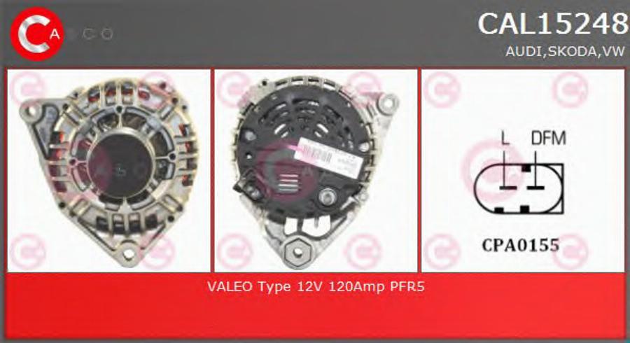 Casco CAL15248 - Alternator www.autospares.lv