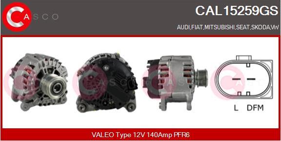 Casco CAL15259GS - Alternator www.autospares.lv