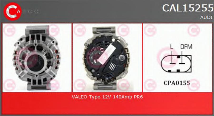 Casco CAL15255 - Alternator www.autospares.lv