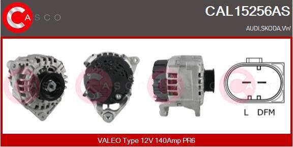 Casco CAL15256AS - Alternator www.autospares.lv