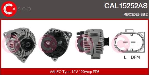 Casco CAL15252AS - Alternator www.autospares.lv