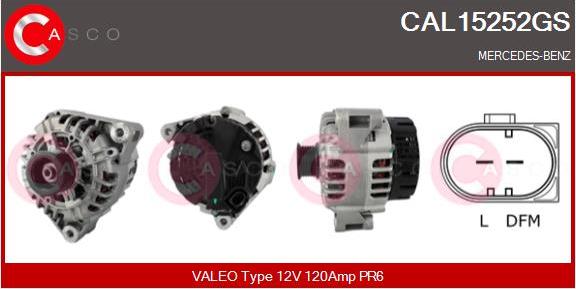 Casco CAL15252GS - Alternator www.autospares.lv