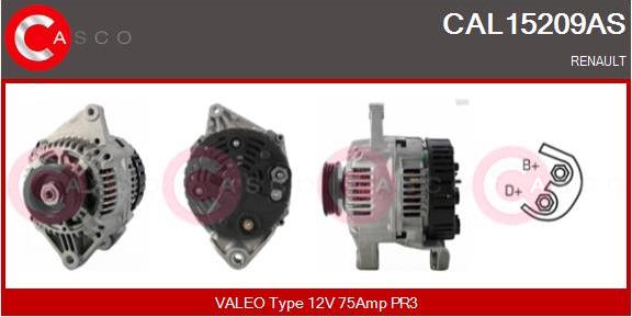 Casco CAL15209AS - Ģenerators autospares.lv