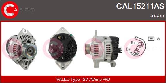 Casco CAL15211AS - Ģenerators www.autospares.lv