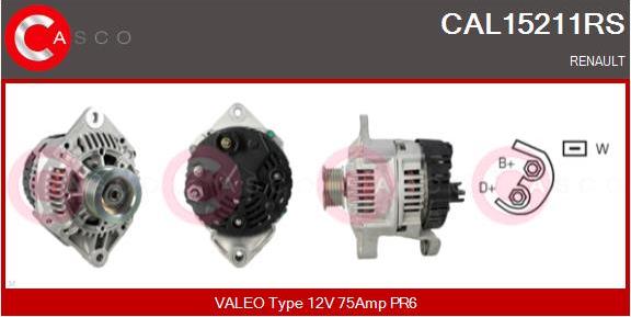 Casco CAL15211RS - Ģenerators www.autospares.lv