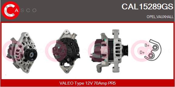 Casco CAL15289GS - Alternator www.autospares.lv