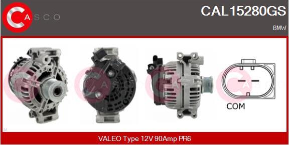 Casco CAL15280GS - Alternator www.autospares.lv