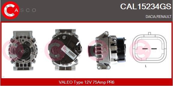 Casco CAL15234GS - Alternator www.autospares.lv