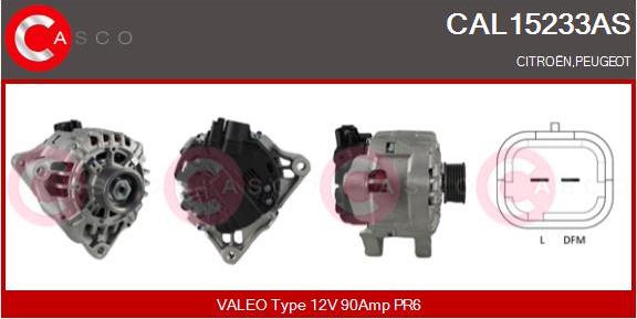 Casco CAL15233AS - Alternator www.autospares.lv