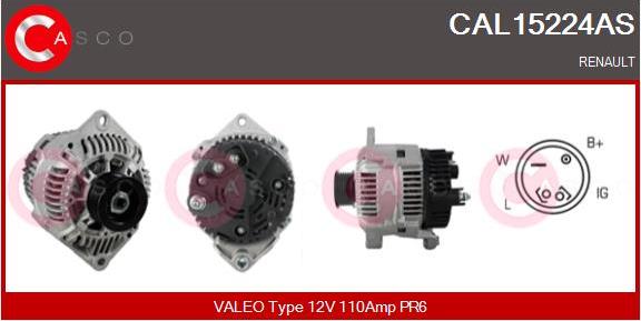 Casco CAL15224AS - Ģenerators autospares.lv