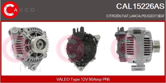 Casco CAL15226AS - Alternator www.autospares.lv