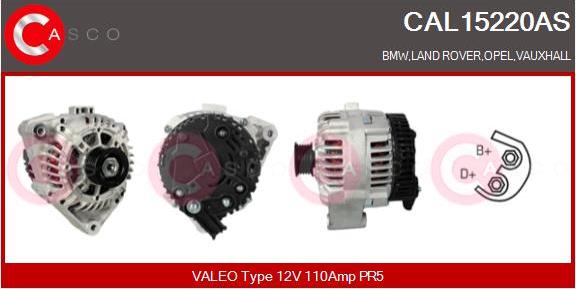 Casco CAL15220AS - Alternator www.autospares.lv