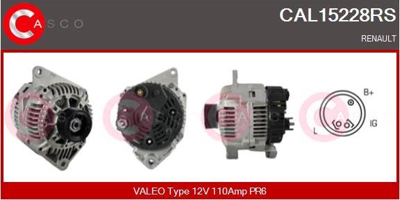 Casco CAL15228RS - Alternator www.autospares.lv