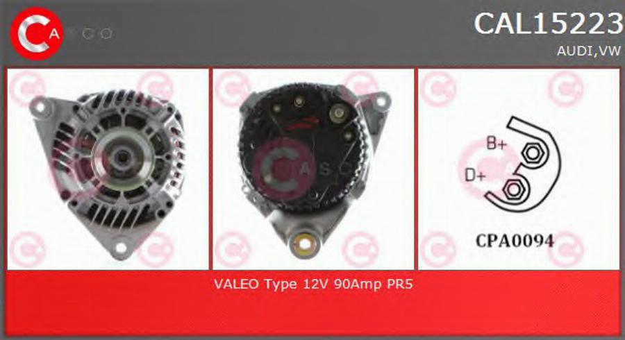 Casco CAL15223 - Ģenerators www.autospares.lv