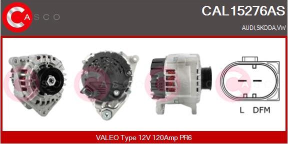 Casco CAL15276AS - Alternator www.autospares.lv