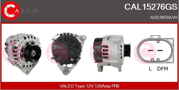 Casco CAL15276GS - Alternator www.autospares.lv