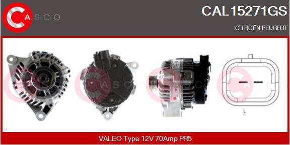 Casco CAL15271GS - Alternator www.autospares.lv