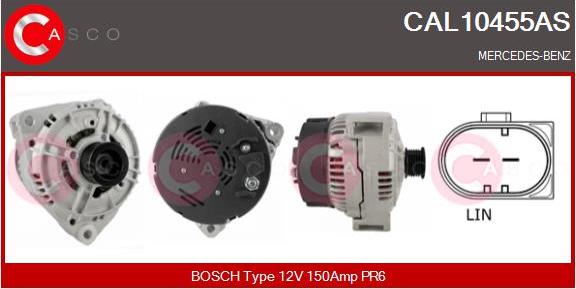 Casco CAL10455AS - Alternator www.autospares.lv