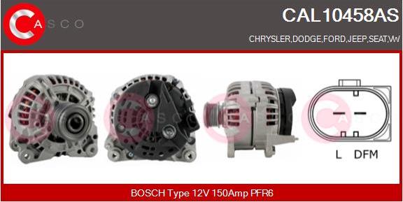 Casco CAL10458AS - Alternator www.autospares.lv