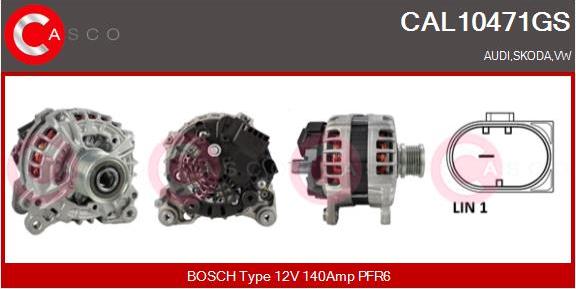 Casco CAL10471GS - Alternator www.autospares.lv